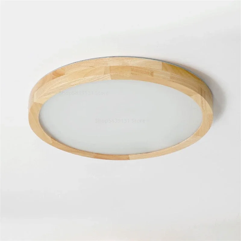 Modern Wood Art LED Ceiling Lights 6cm Ultra-thin Cceiling Lighting Kitchen Light Ceiling for The Hall Decoration Light Fixtures