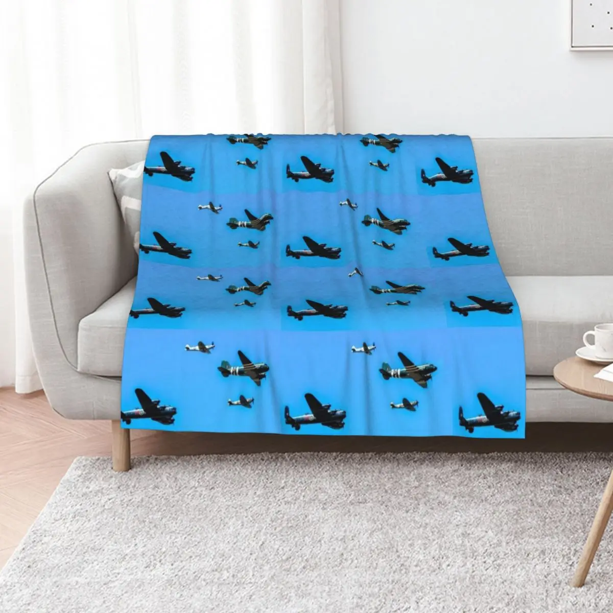 WW2 Planes Throw Blanket Stylish Couch Blanket for Home Living Room