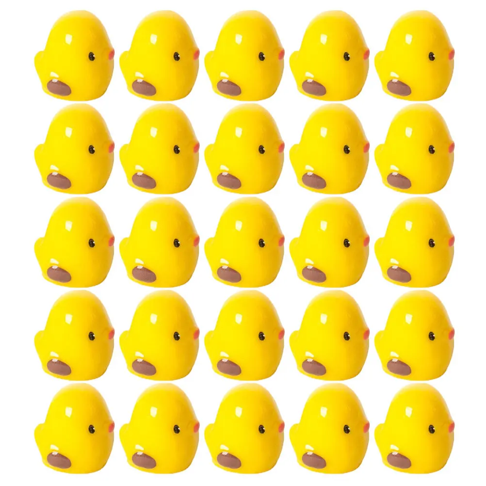 

25Pcs Resin Mini Ducks Tiny Figurines Miniature Garden Decor DIY Craft Accessories Mini Ducks Miniature Figurines