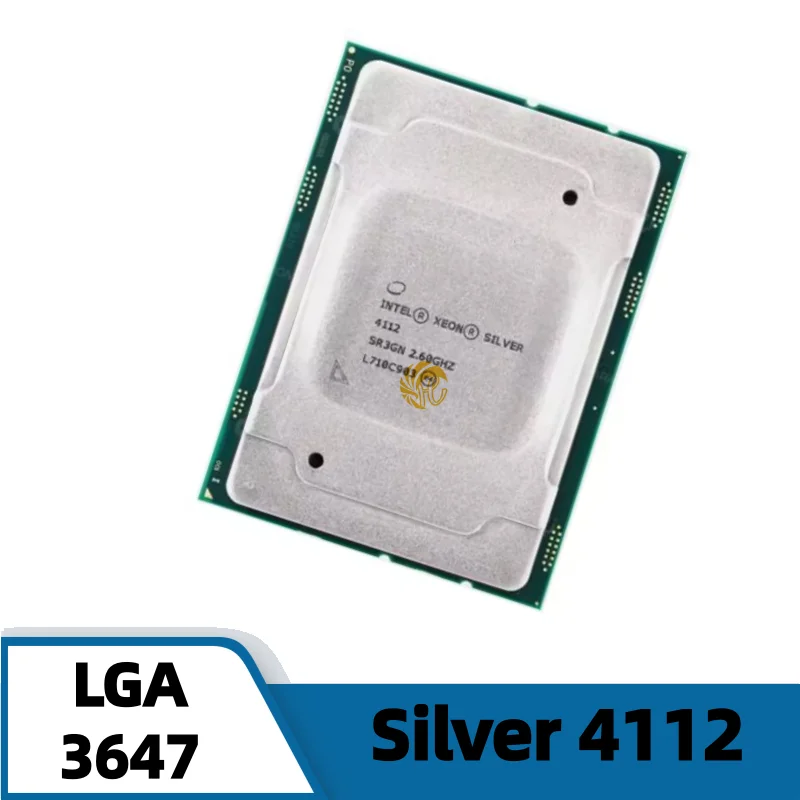 Intel Xeon SILVER 4112 2.6GHz 8.25M Cache 4-Cores 8-Thread 85W LGA3647 CPU Silver4112