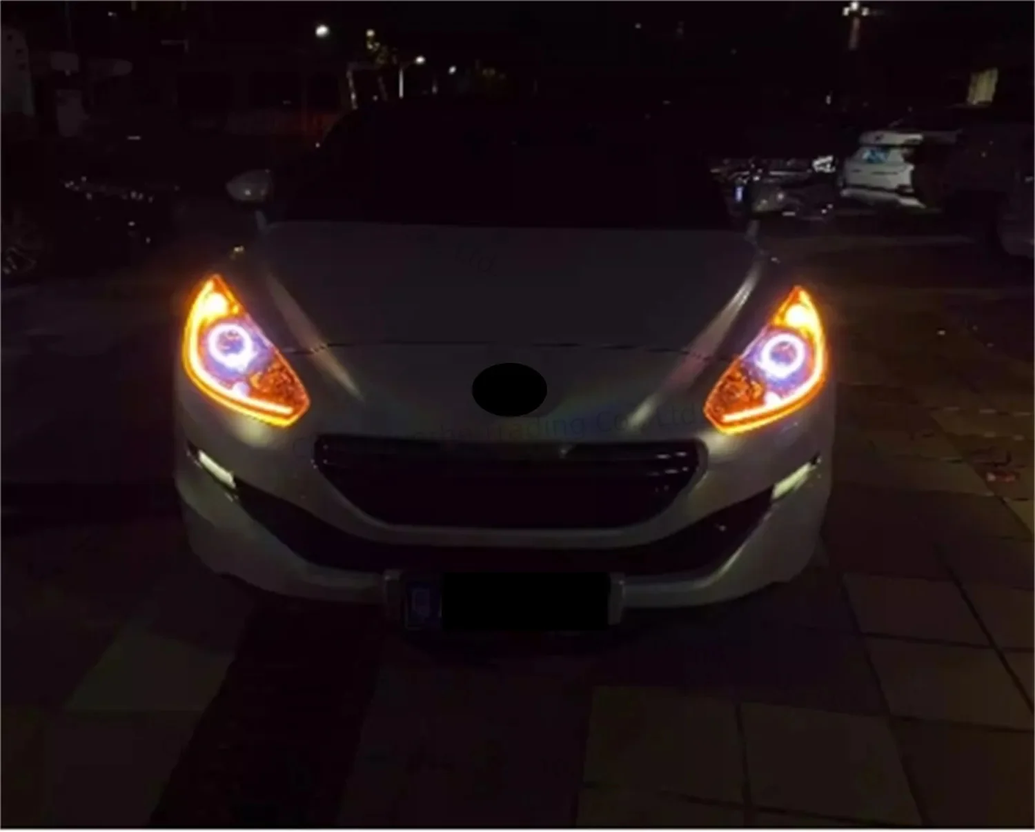 

Автомобильная фара «Ангельские глазки» дневные ходовые огни DRL для Peugeot RCZ указатель поворота
