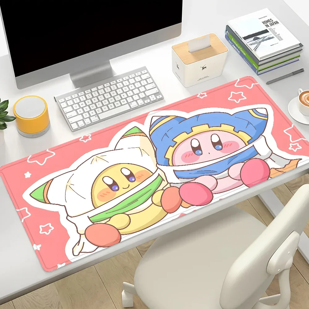 Star Kirby Pink Kawaii Mousepad Mousepad New Arrivals Large Gaming Mousepad L XL XXL Gamer Mouse Pad Size For Keyboards Mat