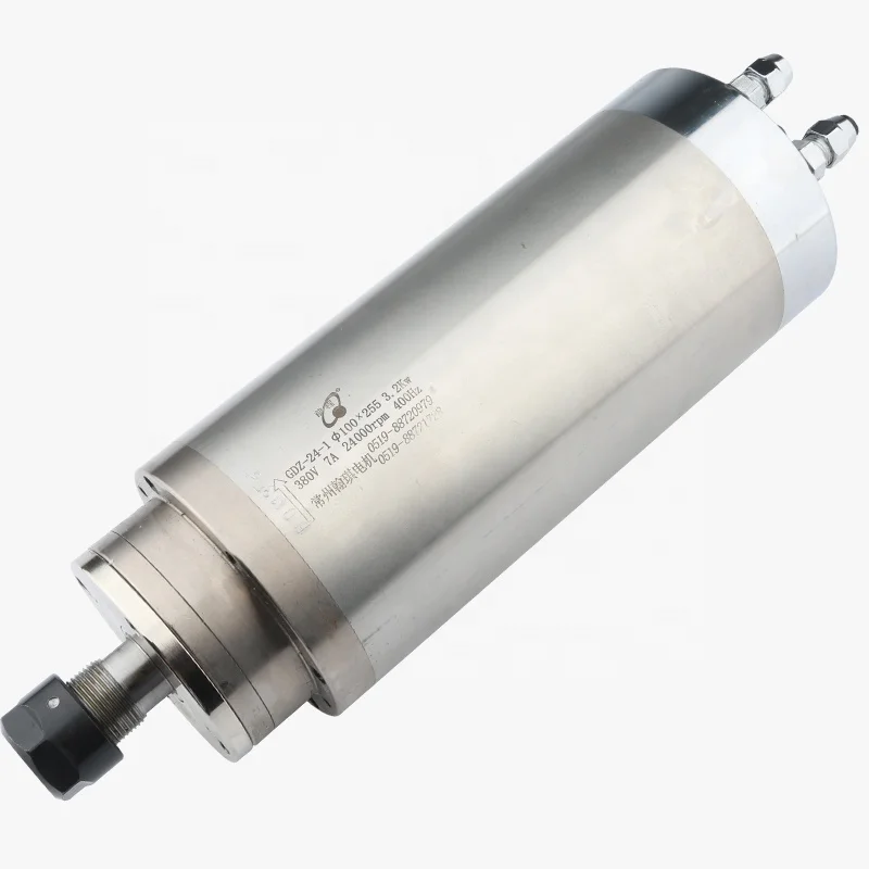 

3.2kw 220v/380v ER20 3.2kw 24000rpm Water Cooling Cnc Spindle Motor for Wood or Advtisment Working