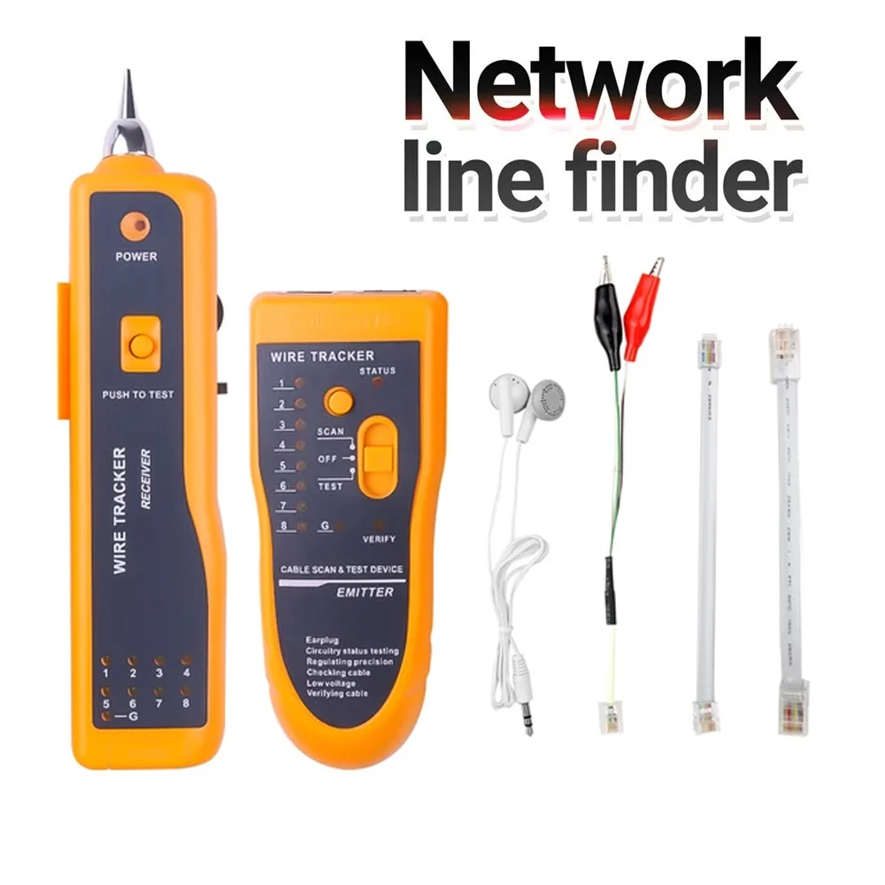 Tester kabli sieciowych LAN Cat5 Cat6 RJ45 UTP STP Wyszukiwarka linii Telefon Śledzenie przewodów Tracer Diagnose Ton Tester kabli dystansowych