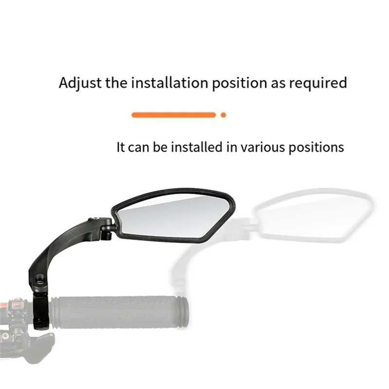 

Dropship-Bicycle Mirror Handlebar Rear View Mirror Rearview Mirror Adjustable Back Sight Reflector Cycling Mirrors Bike Accessor