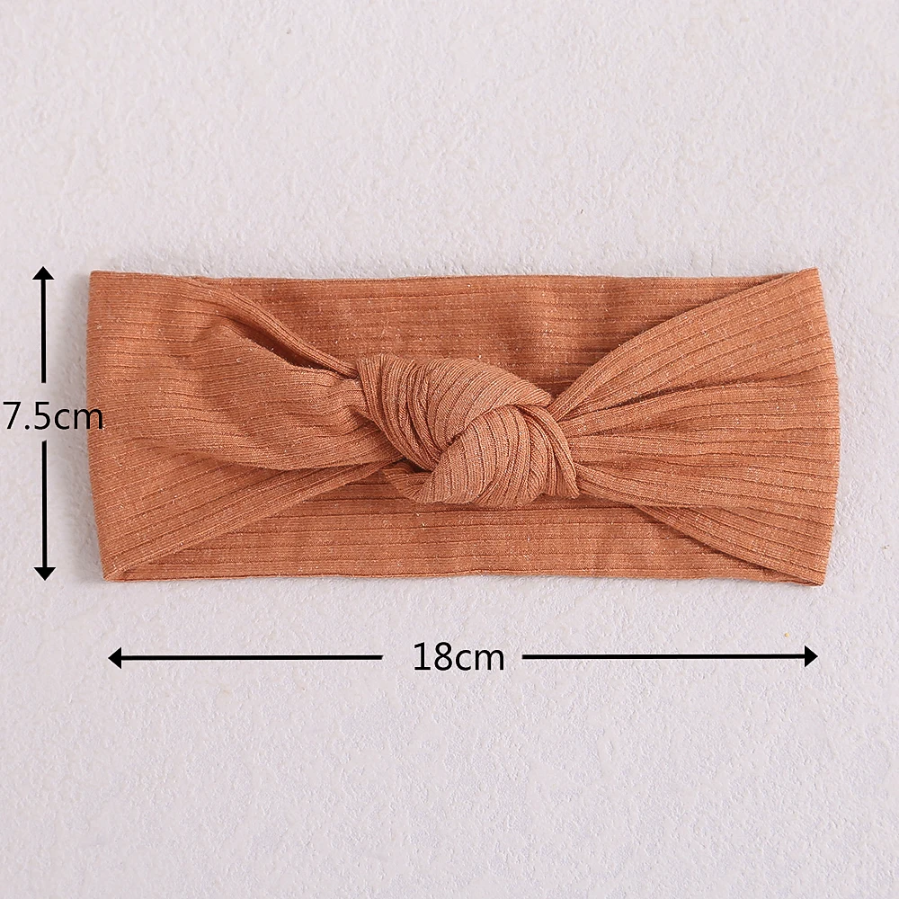 New Baby Headbands Knit Bow Elastic Soft Newborn Headbands for Children Turban Infant Kids Headband Baby Girls Hair Accessories