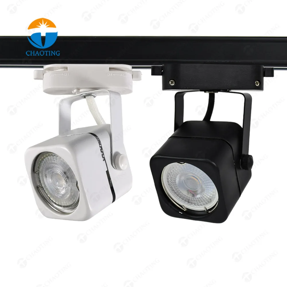 3W-15W Track LED Lights Drop Ceil Fixture Economical MR16 GU10 Clothes Stores LED Track Spot Light Housing and Fitting Supplies