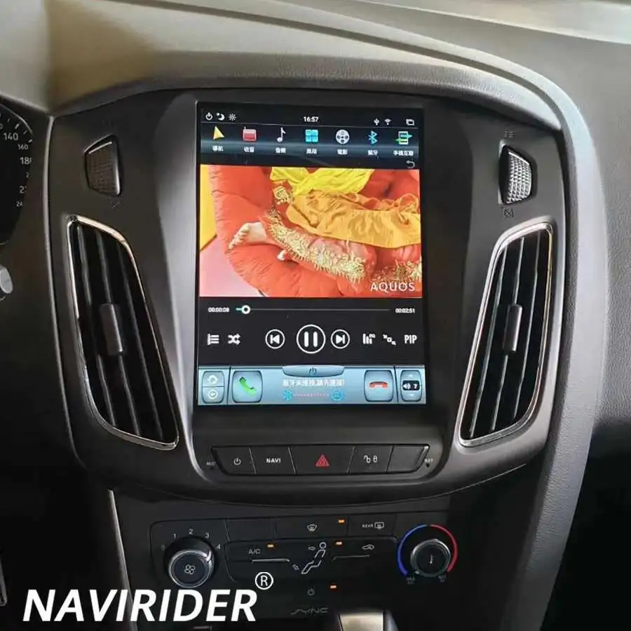 Rádio do carro para Ford Focus Mk3 2011-2019, 9.7 "Android 13, leitor multimídia, navegação 2Din, Carplay, unidade principal, áudio estéreo
