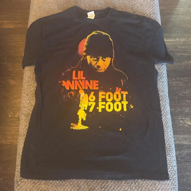 LIL WAYNE 6 FOOT 7 FOOT vintage t shirt HIP HOP rap tee bay island Men’s XL