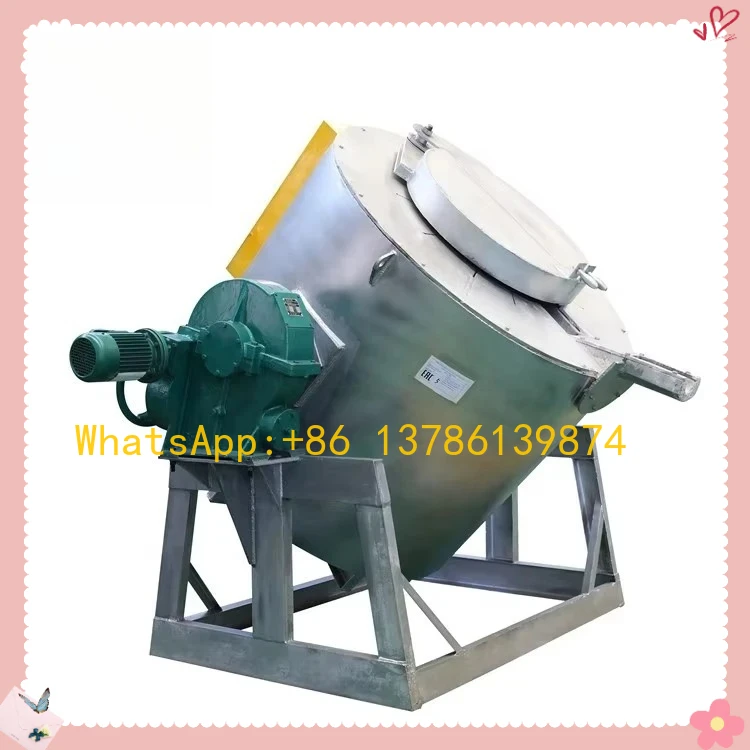 

Electric Copper Melting Induction Furnace 750Kg Tilting Smelting Furnace for Copper Ingot Metal Foundry Equipment