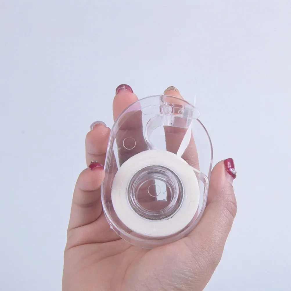 

6 Pcs Eyelash Tape Transparent Acrylic Professional Beauty Tool Sealed Dustproof Home Salon Convenient Safe Dispenser For