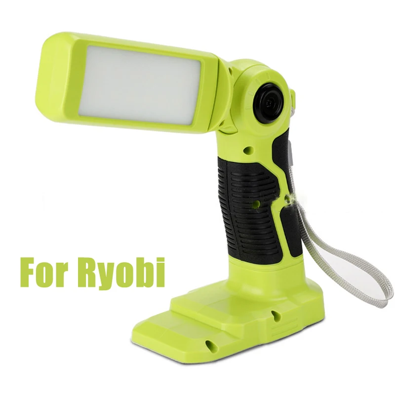 12W 1000Lumens LED Flashlight Work Light for Ryobi 18V Lithium Battery Outdoor Portable Lantern Spotlight Emergency Lighting