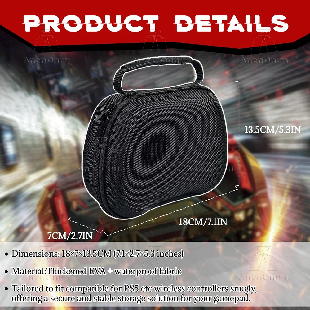 EVA-Tragetasche für Steam 2, Switch 2 Pro, PS5, PS4, Xbox Controller Stoßfeste Kratzfeste Universelle Gamepad-Reisetasche – Detail 1