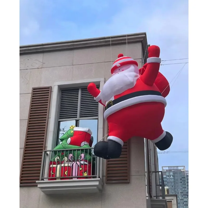 

Самый продаваемый гигантский прочный надувной воздушный шар Санта-Клауса для рождественского праздничного декора со светодиодной подсветкой