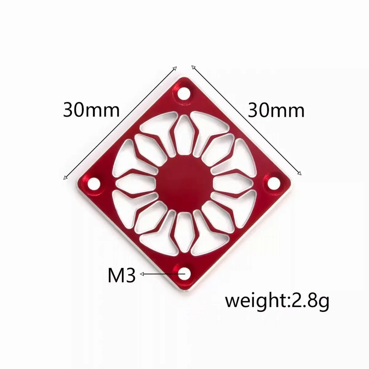 Aluminium 30x30mm 40*40mm Motor Koelventilator Cover voor RC Auto Boot drone Motor ESC Koelventilator Beschermhoes Guard