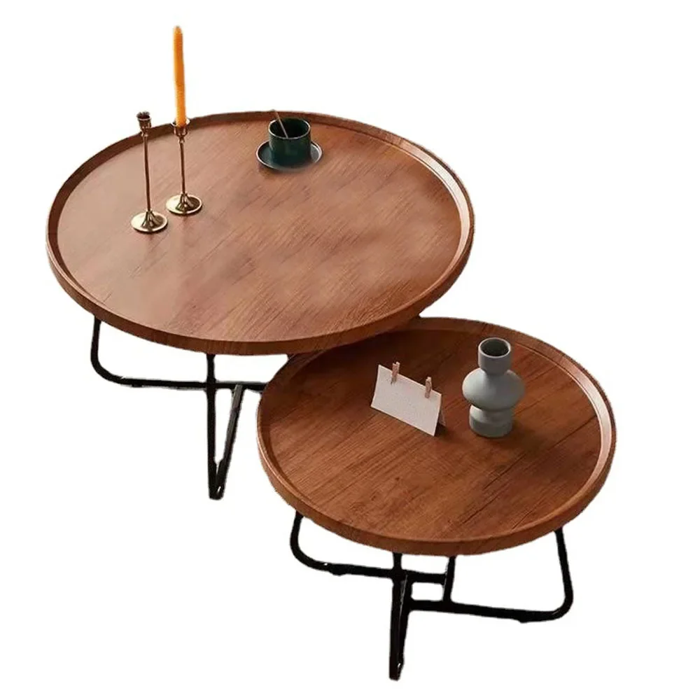 

Round Tea Table Large Capacity Storage Modern Simple And Beautiful Household Small Unit Multifunctional Coffee Desk Combination