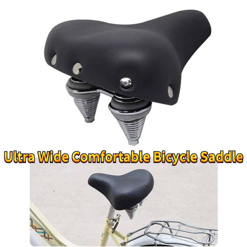 Bicycle Saddle Riding Equipment Ultra-soft Ultra-wide Comfortable Cushion Big Buttocks Bicycle Seat Mat Bicycle Accessories