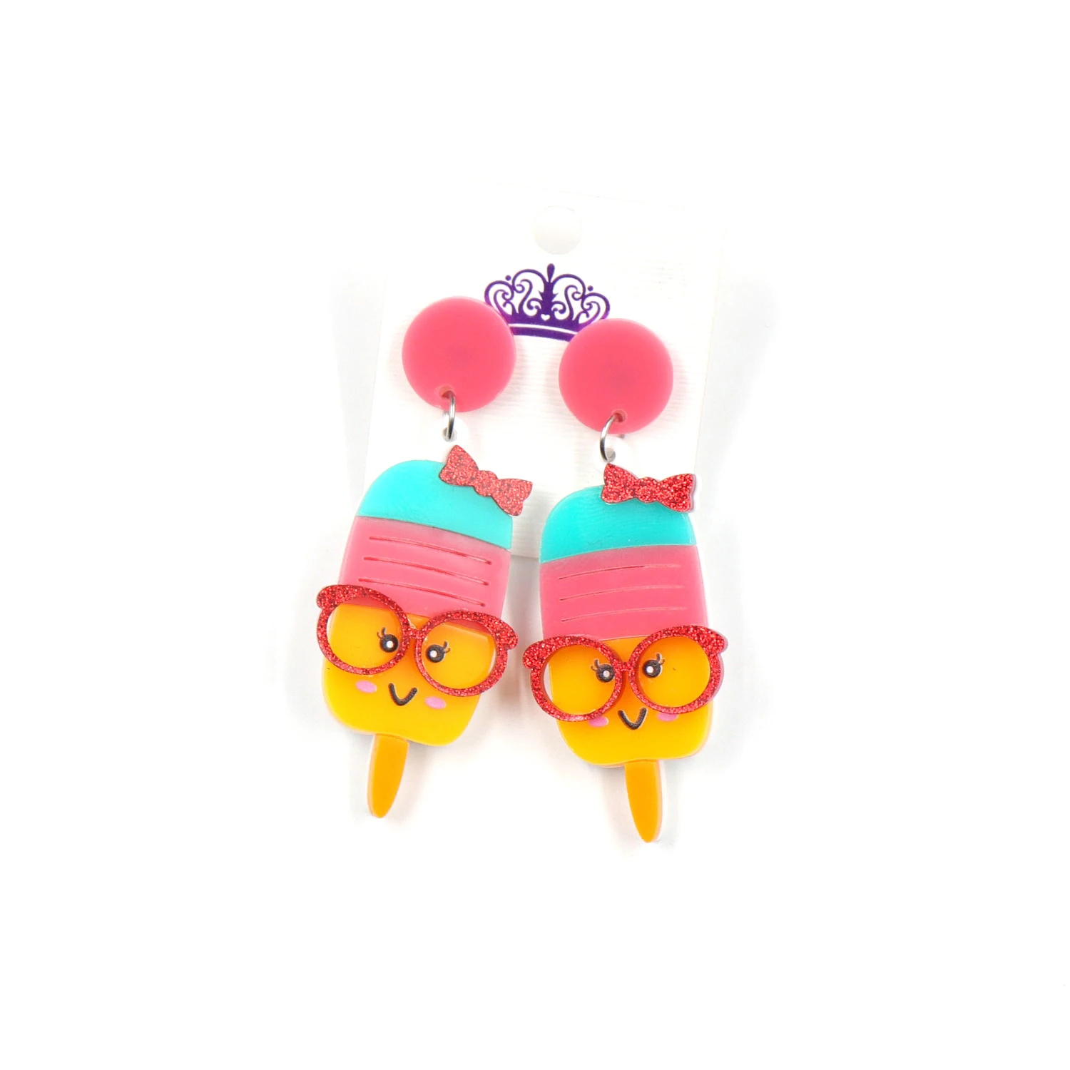 Popsicle Ice Cream Dangle Earrings Hello Summer popsicle Beach Acrylic Earrings