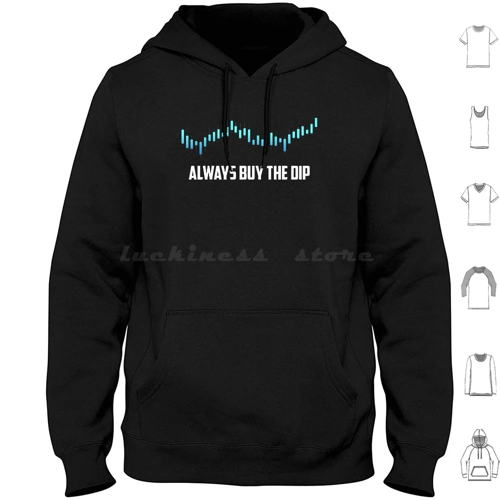 

Buy The Dip Crypto To The Moon Meme Stonks Hoodie cotton Long Sleeve Cryptocurrency To The Moon Stonk Invest Crypto