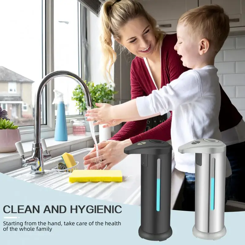 280Ml Automatic Soap Dispenser Automatic Touchless Hand Wash Bathroom Countertop Intelligent Induction Soap Dispenser