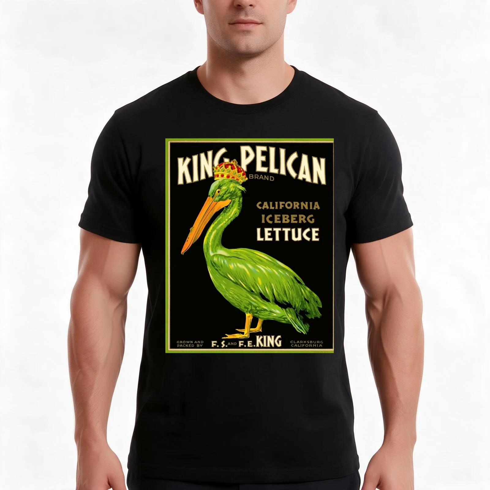 King Pelican Brand Lettuce Men T Shirt cotton t shirt man