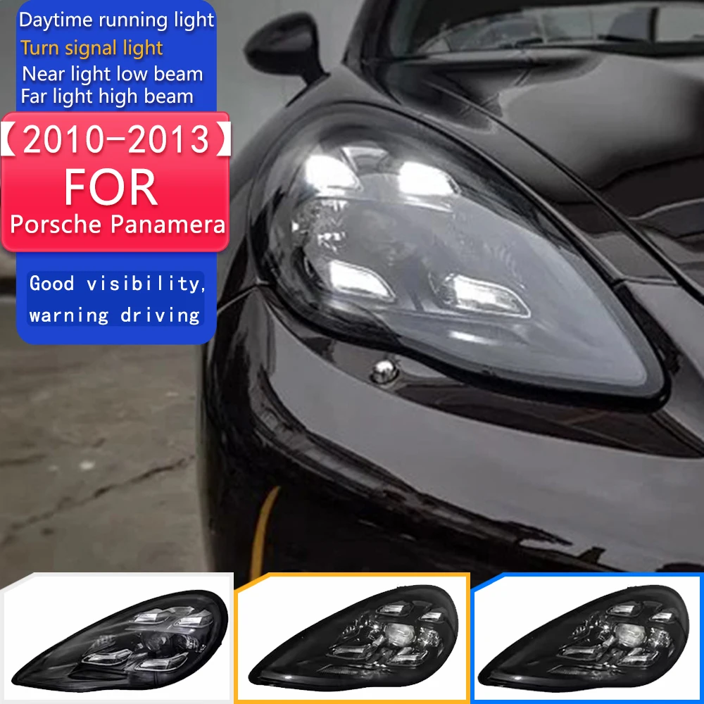 

Стайлинг автомобиля для Porsche Panamera 970, фары 2010-2013 970.1, светодиодные фары, линзы проектора, DRL, фары, автоаксессуары