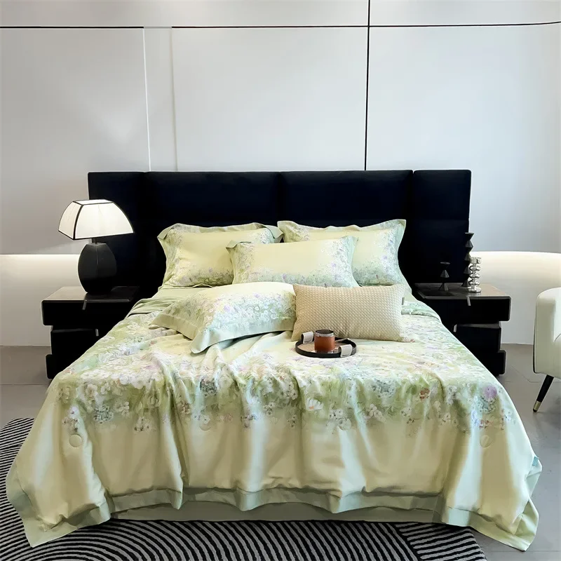 لحاف صيفي جديد من ايوسل رعوي مكون من أربع قطع من الحرير الجليدي شعور رائع 50 لحاف صيفي رائع، لحاف مكيف الهواء #4