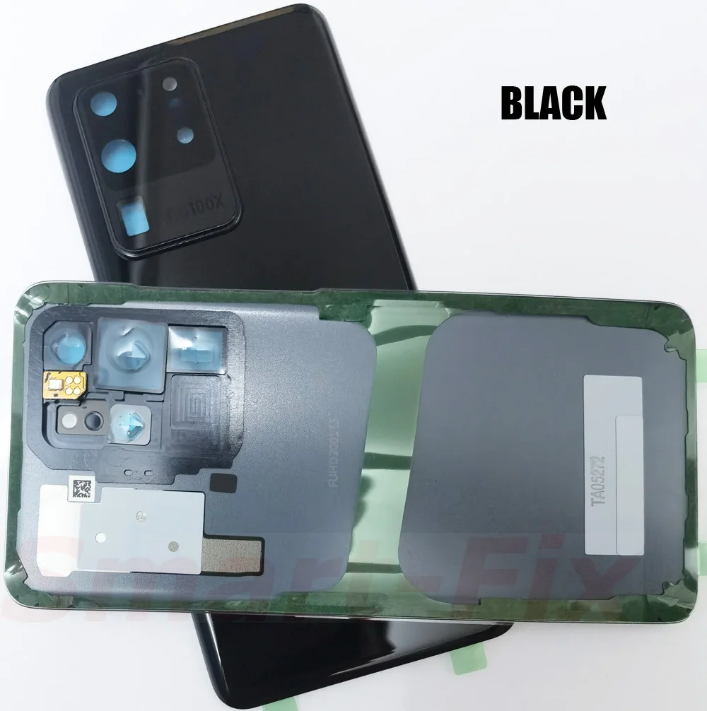 OEM Replacement Glass Rear Door Housing Case For SAM-S20 Ultra S20U S20ULTRA Battery Back Cover Rear Glass With Glue Small Parts