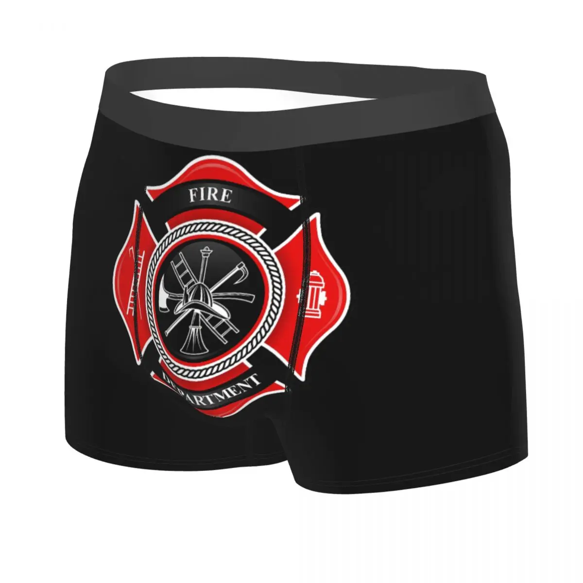 Fire Department Badge firefighter Men's Boxer Briefs special Highly Breathable Underpants High Quality 3D Print Shorts