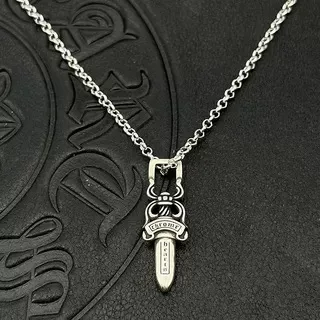 s925スターリングシルバー製ジュエリーペンダントネックレス、レトロなクロスボーダーセーターチェーン、高級秋冬卸売