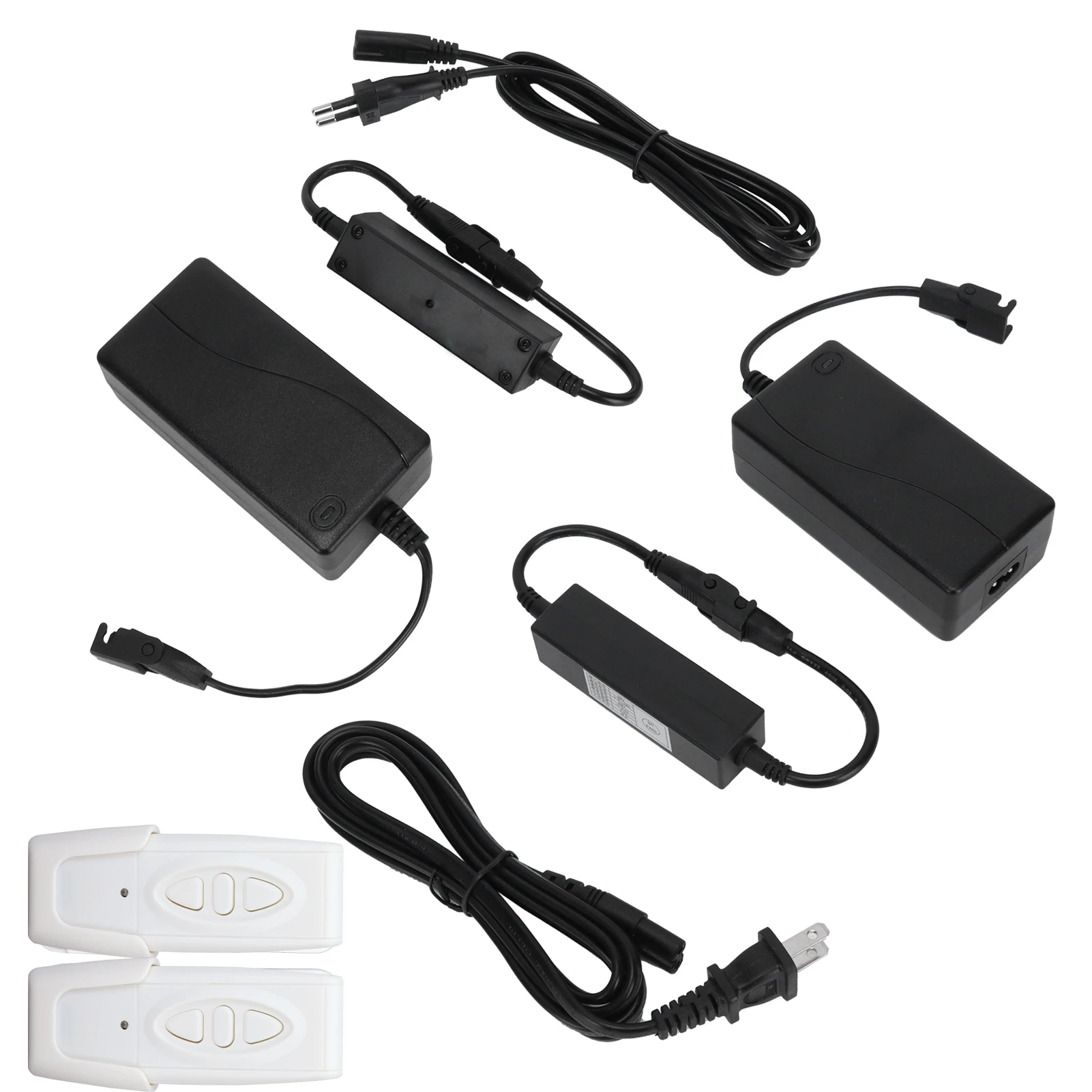 Controlador elétrico sem fio da mão, botão da cama, único motor, controlo a distância, 433.92, 100V-240V