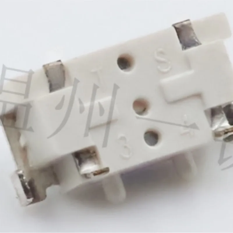 10PCS TS-B001B 3*6*3.5 High temperature touch switch SMD/SMT 2 pin with bracket and column silicone buttons blue