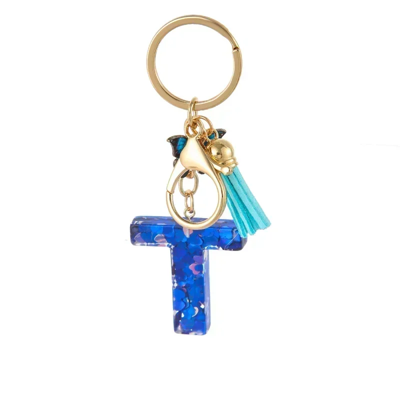 Custom Blue Butterfly Keychain, Personalized Gift