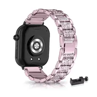 Bandas de diamantes para Honor Choice Watch 2i Band, correa de metal brillante para mujer