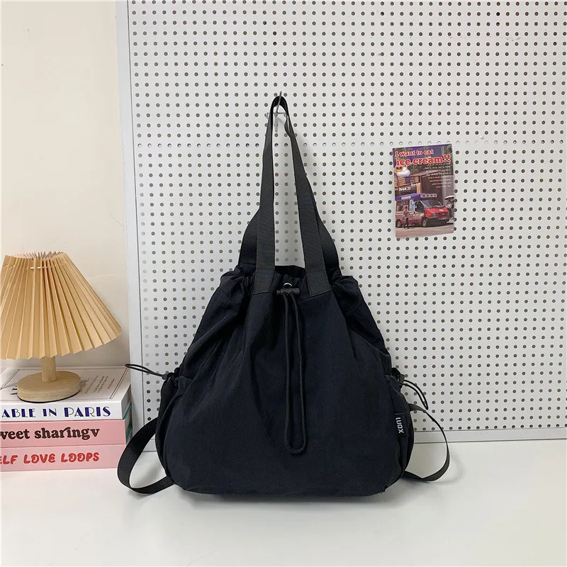 حقيبة ظهر للسفر ذات استخدام مزدوج من النايلون برباط حقيبة ظهر مقاومة للماء ذات سعة كبيرة للتسوق والأنشطة الخارجية #4