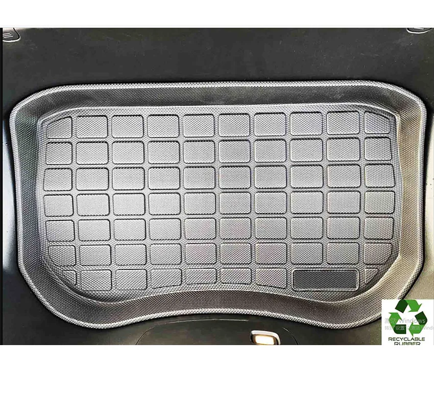 Per Tesla Model 3 2021-2023.10 tappetino per bagagliaio set di rivestimenti per carichi per tutte le stagioni vassoio di stoccaggio inferiore per