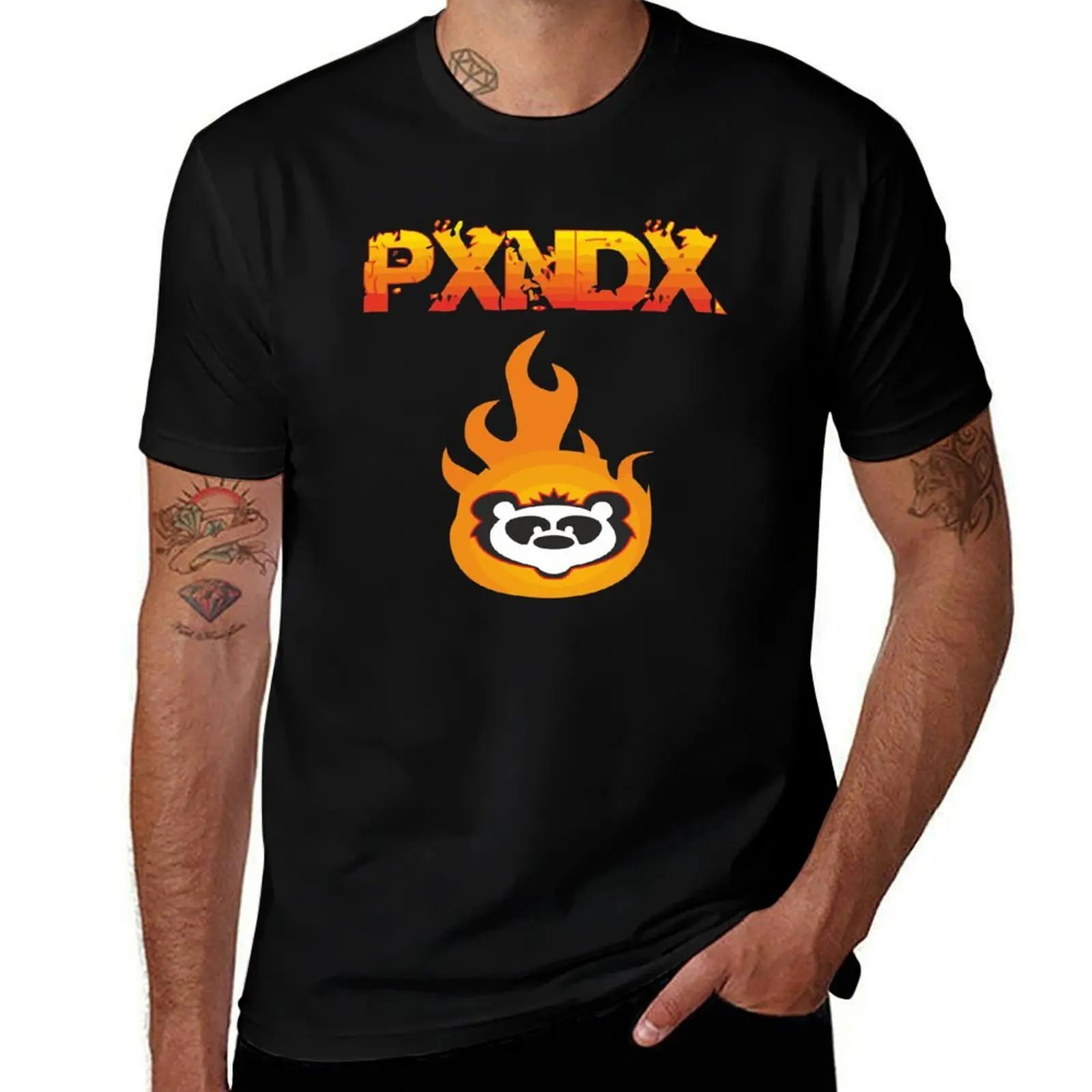 

Pxndx T-Shirt summer 2025 oversizeds cotton man t-shirts basketball graphic tees mens clothing