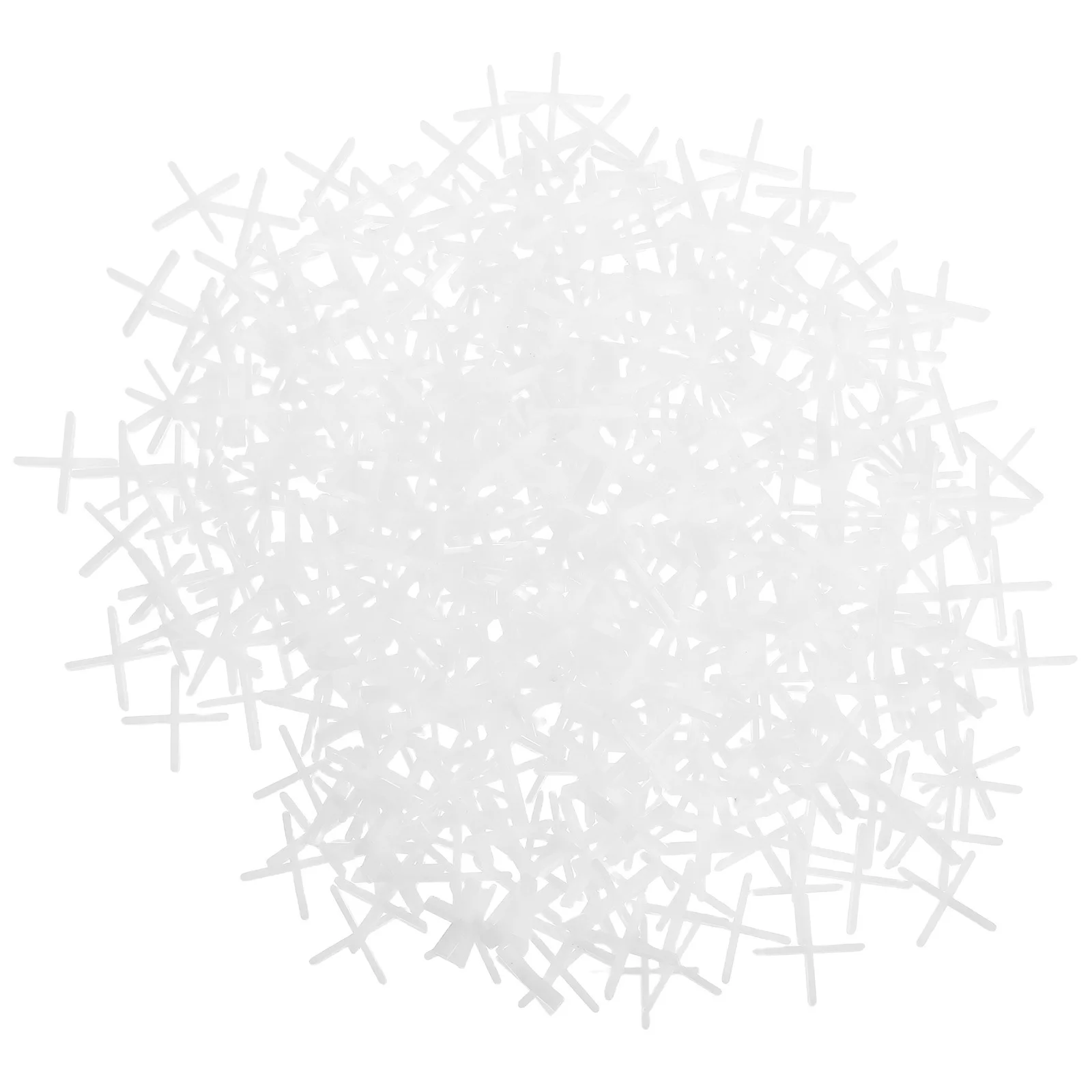 500 قطعة من فواصل البلاط، مشابك تسوية متقاطعة من البلاستيك المتين، تحديد موضع بلاط الجدار والأرضيات الدقيقة، أرضيات محاذاة سهلة