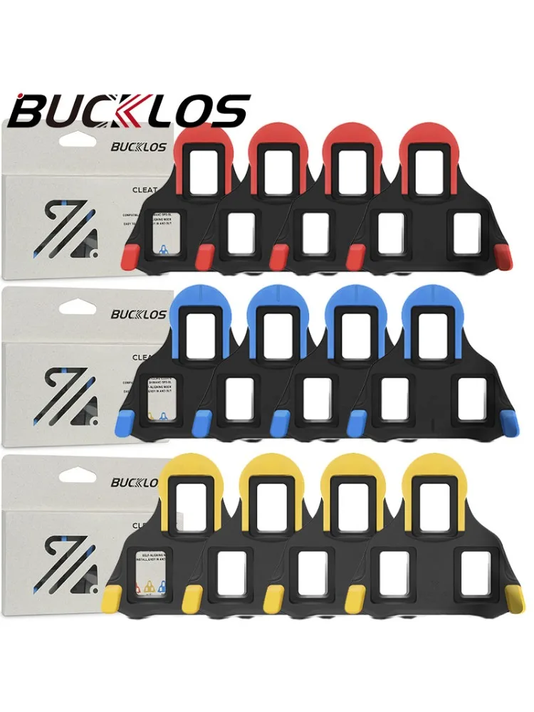 BUCKLOS Fahrradklampe für SPD-SL-System, selbstsichernde Pedalklampe für SPD SL, Rennrad, Pedalklampe, kompatibel mit SH11