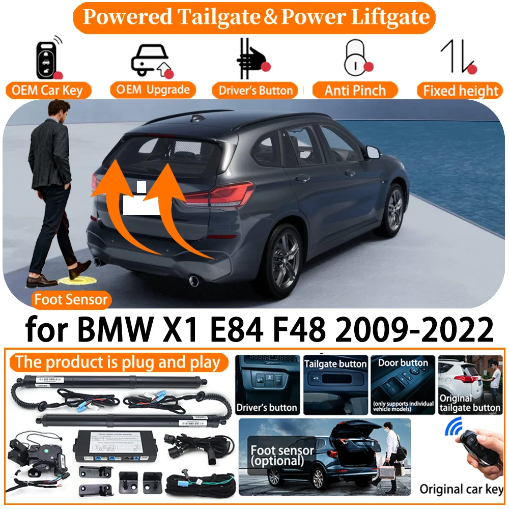 

Car OEM Smart Powered Tailgate system for BMW X1 E84 F48 2009-2022 Automatic Electric Power Tailgate Tail Gate Lift Strut kit