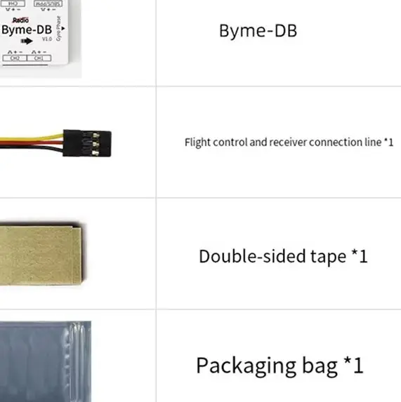 Radiolink Byme-DB Fixed Wing Flight Control Built-in Gyroscope for Delta Wing Micro Paper Plane J10 SU27 F22