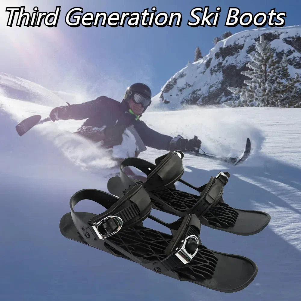 Mini Third-Generation Lightweight And Wear-Resistant Ski Shoes Skates Mini Parent-Child Ski Shoes Outdoor Sports Snow Shoes