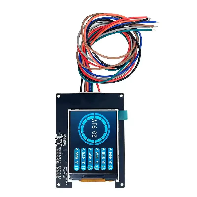 Heltec 4S 6S 8S Battery Voltage Tester for Li-ion, LiFePO4, LTO Packs, Single Cell & Series Voltage Monitor