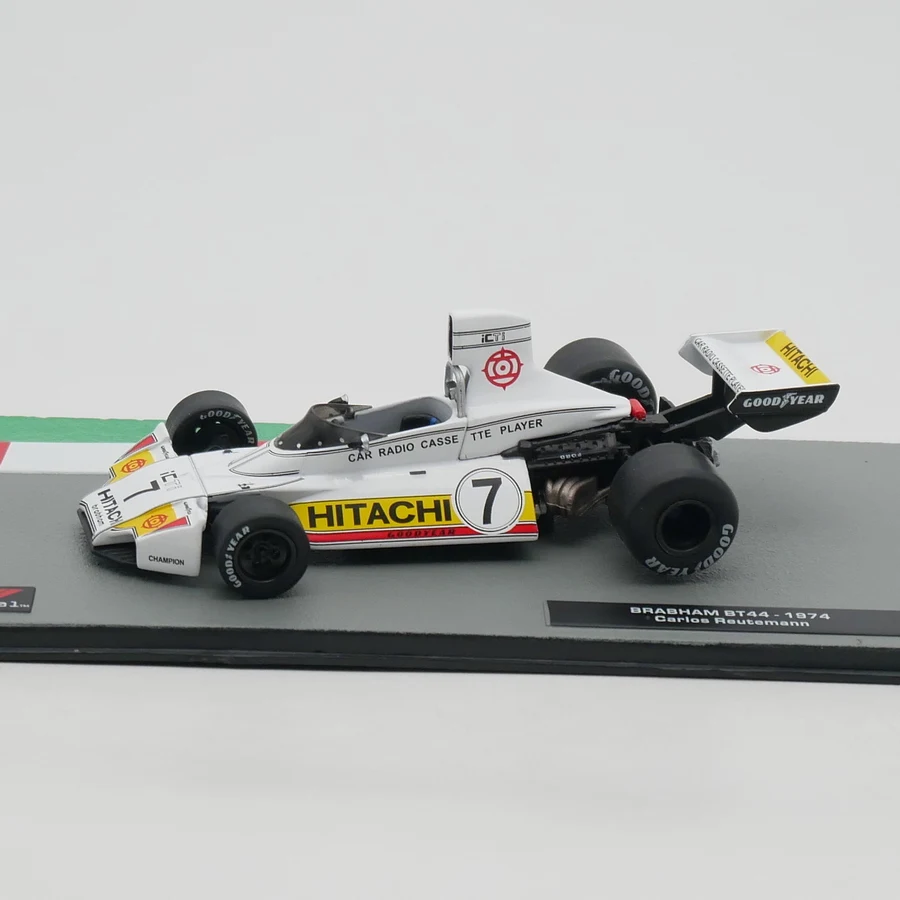 Ixo 1:43 Racing Brabham BT44 1974 Carlos Reutemann Diecast Car Model Metal Toy Vehicle