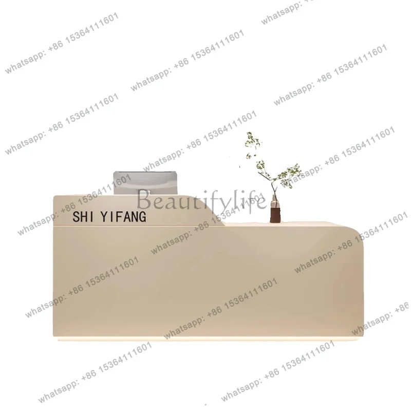 Factory Direct Sales Nordic Luxury Premium Cashier Desk Modern Creative Beauty Salon Store Front Desk Women Clothing Shop Office
