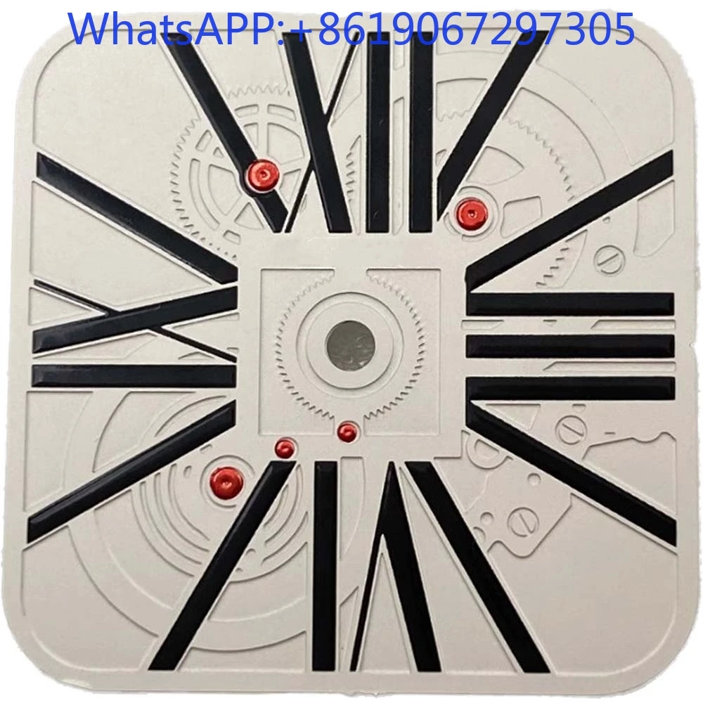 NH35/36/38/70 자동 무브먼트 모드 부품 nh35 케이스에 적합한 빈티지 매트 질감 스퀘어 중공 다이빙 시계 다이얼