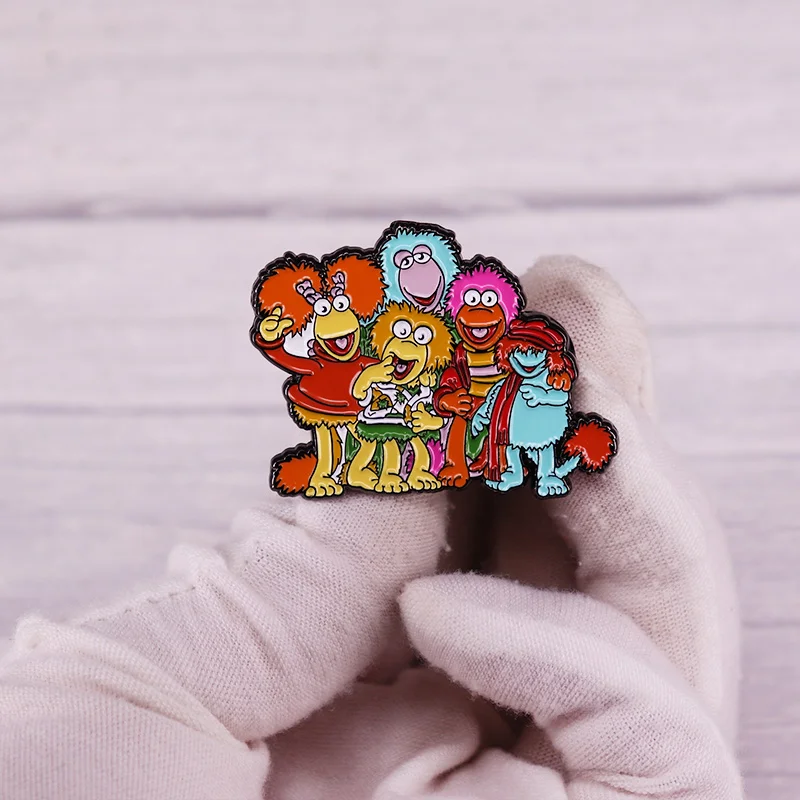 The Show Group Hug Enamel Pin Cartoon Brooch Badge for Backpacks Fashion Jewelry Gift