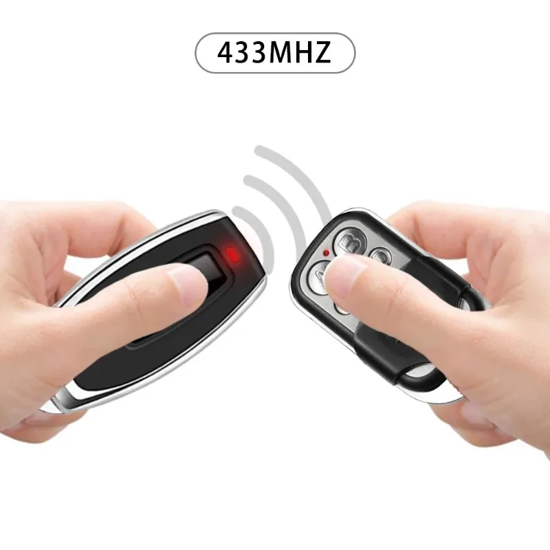 Universal 433MHz Metal 4 Button Remote Control Transmitter ABCD Lock Unlock Garage Door Opener Smart Remote