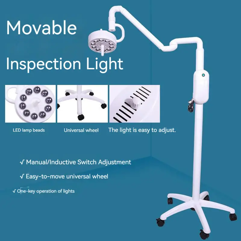 Cheap Standing Led Light Movable Stand Type Dental Floor System Surgical Led Lamp Light