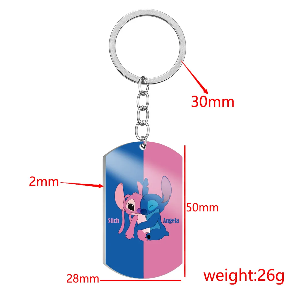 Miniso De Serie Stitch Cosplay Kostuum Sleutelhanger Accessoires Sleutelhanger Metalen Legering Rekwisiet